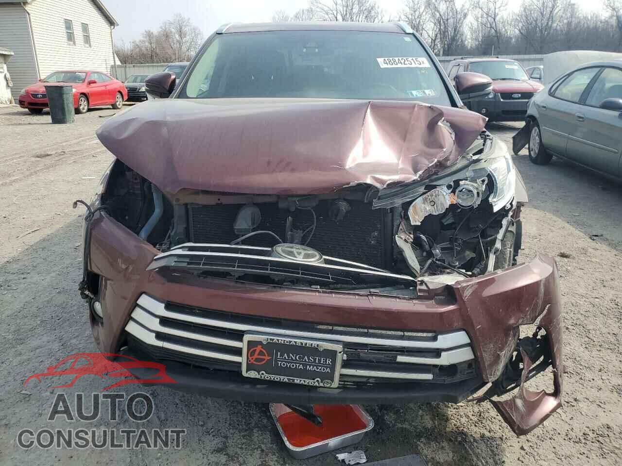 TOYOTA HIGHLANDER 2017 - 5TDJZRFH4HS462890
