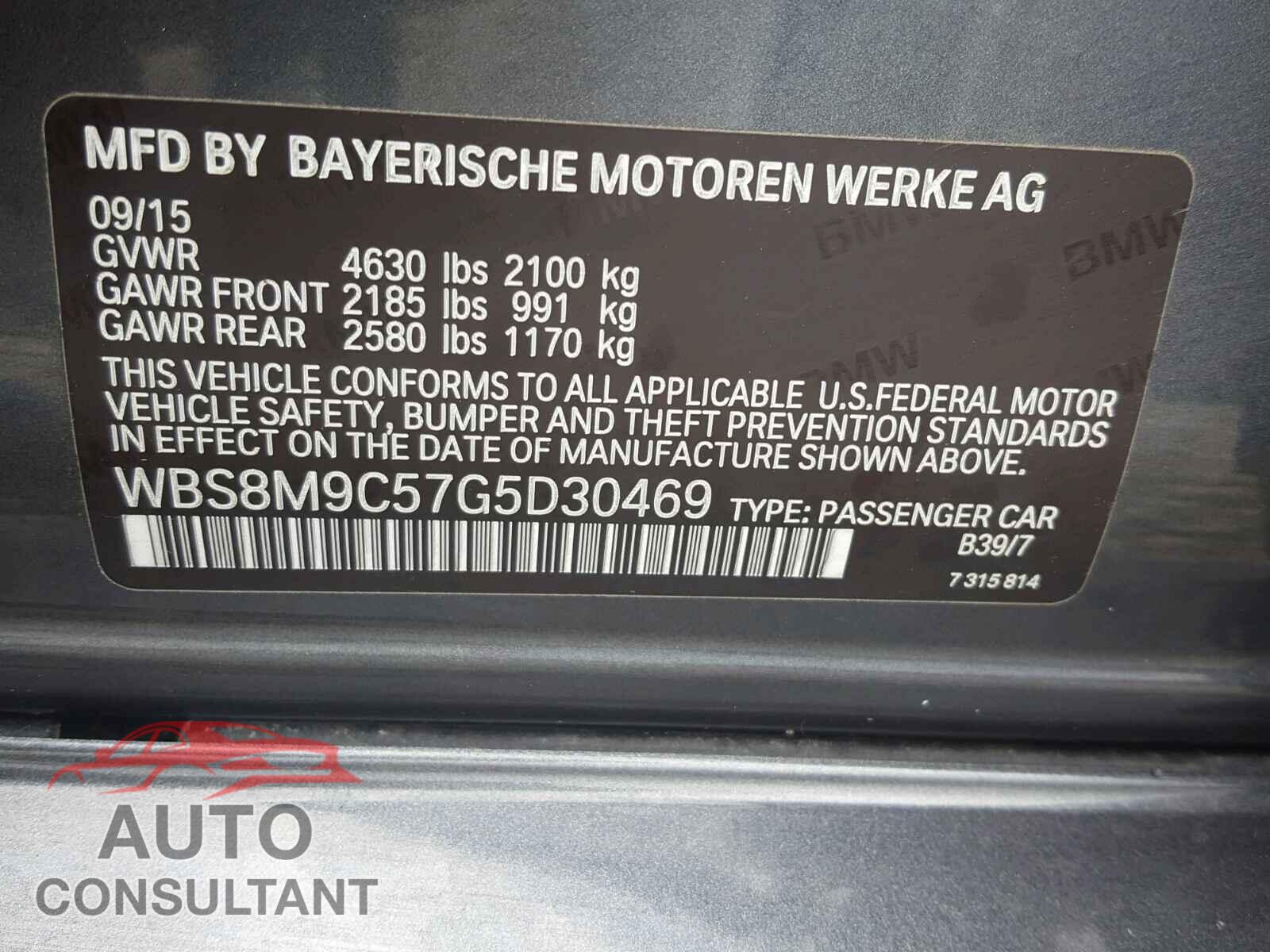 BMW M3 2016 - WBS8M9C57G5D30469