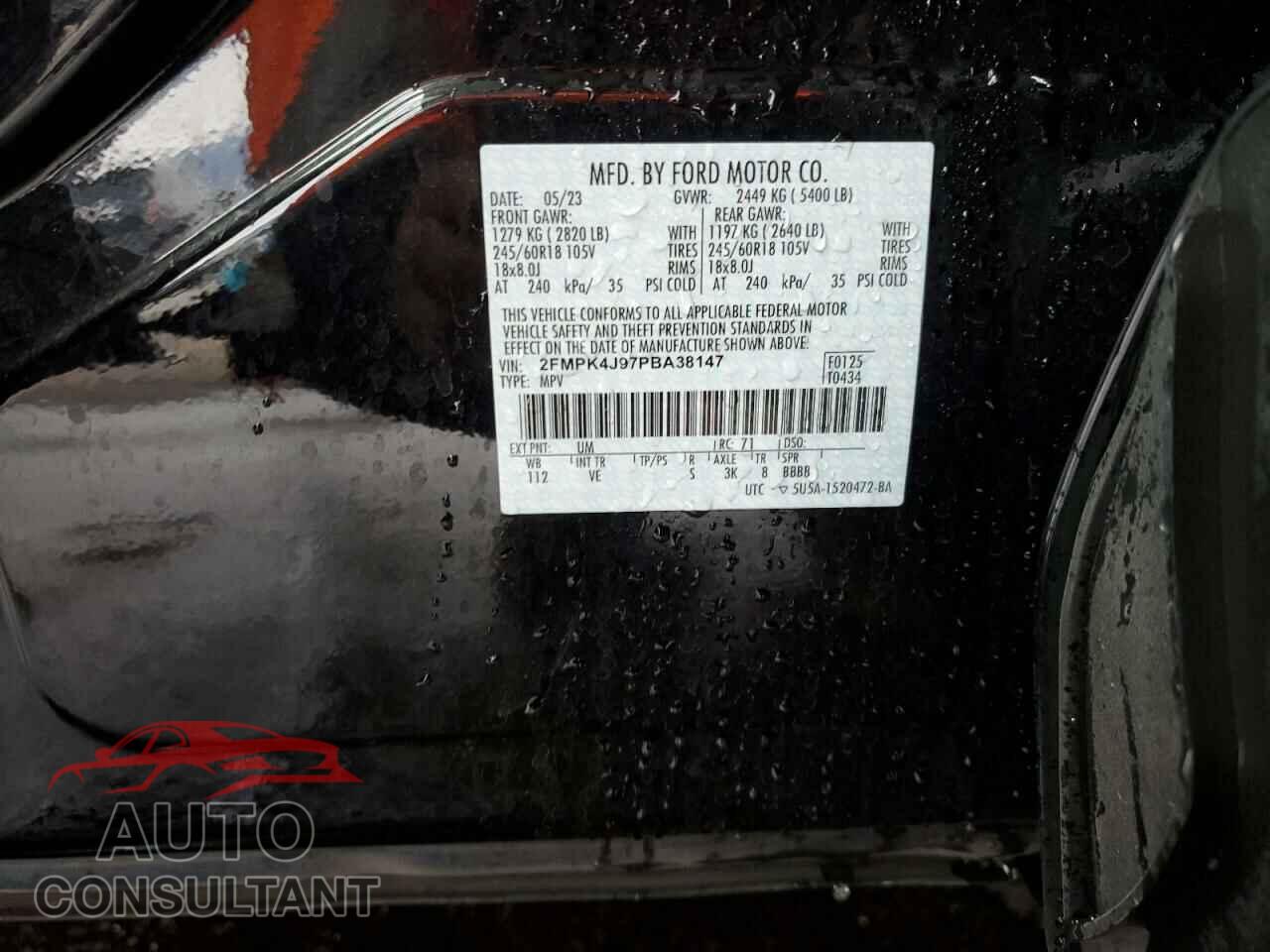 FORD EDGE 2023 - 2FMPK4J97PBA38147