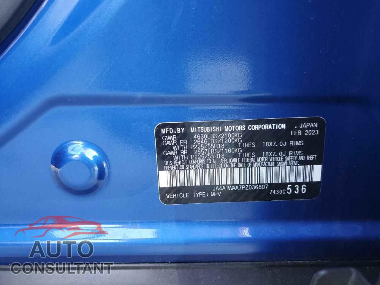 MITSUBISHI ECLIPSE 2023 - JA4ATWAA7PZ036807