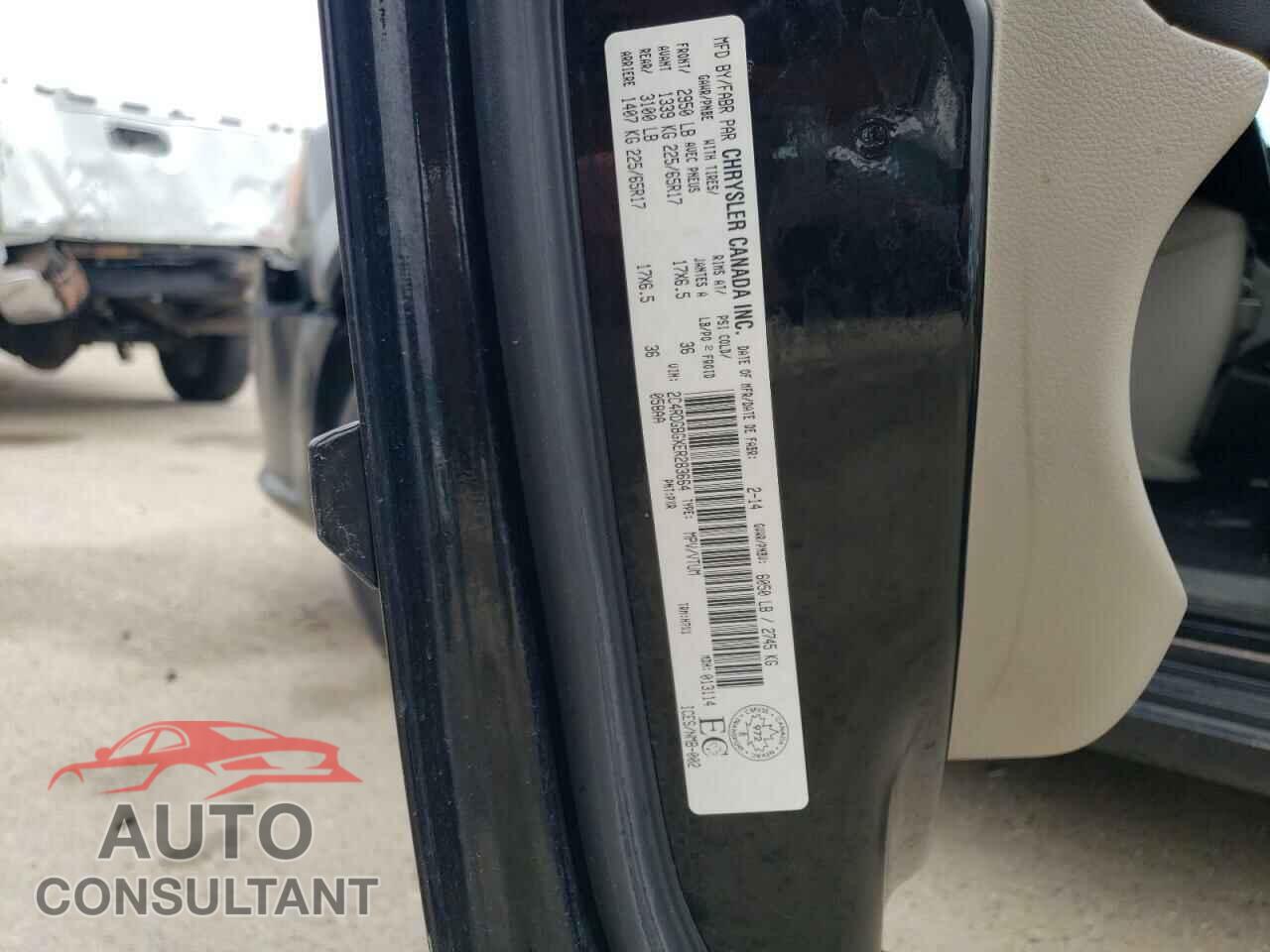 DODGE CARAVAN 2014 - 2C4RDGBGXER283664