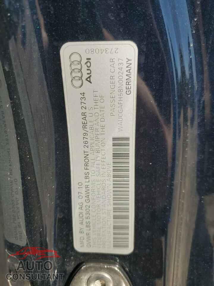 AUDI S5/RS5 2011 - WAUCGAFH5BN002437