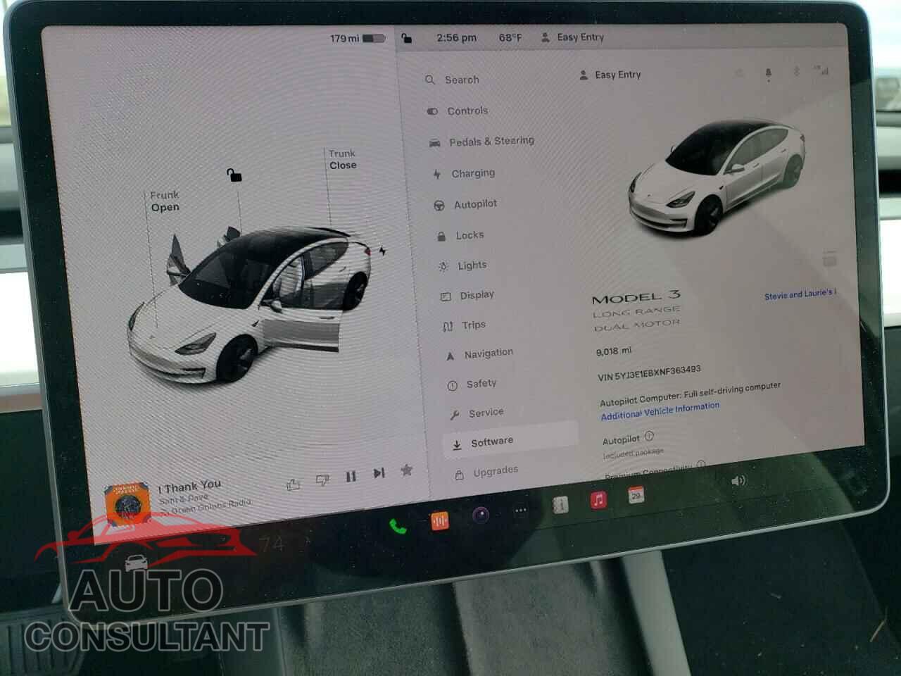 TESLA MODEL 3 2022 - 5YJ3E1EBXNF363493