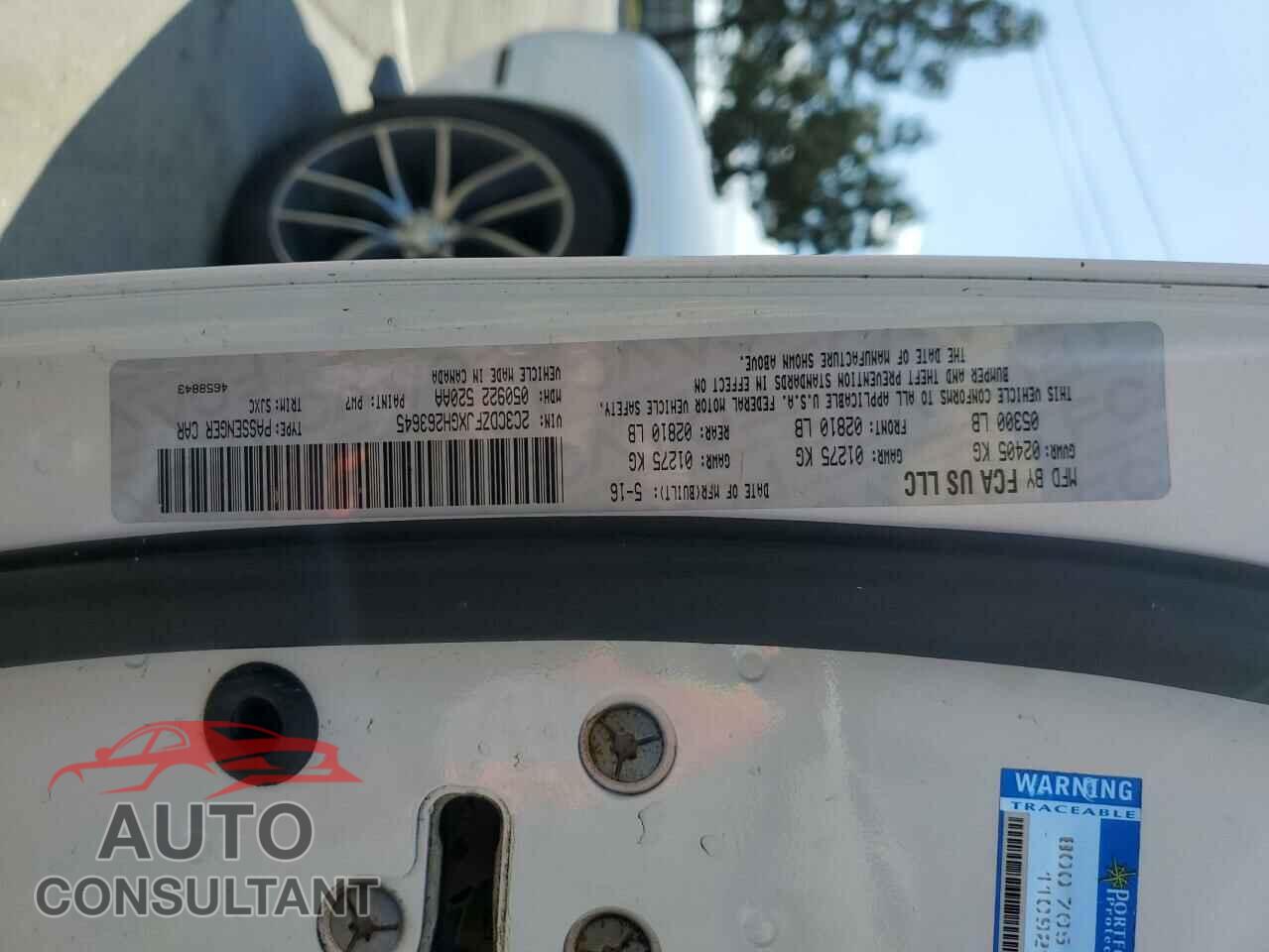 DODGE CHALLENGER 2016 - 2C3CDZFJXGH263645