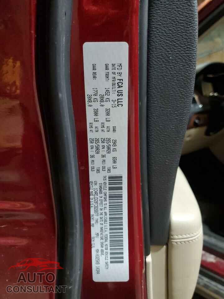 DODGE DURANGO 2015 - 1C4RDJDG9FC826877