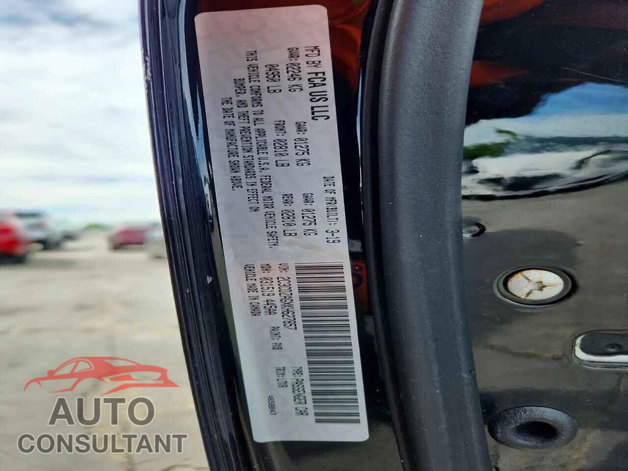 DODGE CHALLENGER 2019 - 2C3CDZAGXKH627857