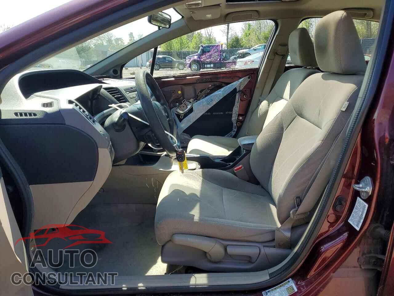 HONDA CIVIC 2012 - 19XFB2F87CE358513