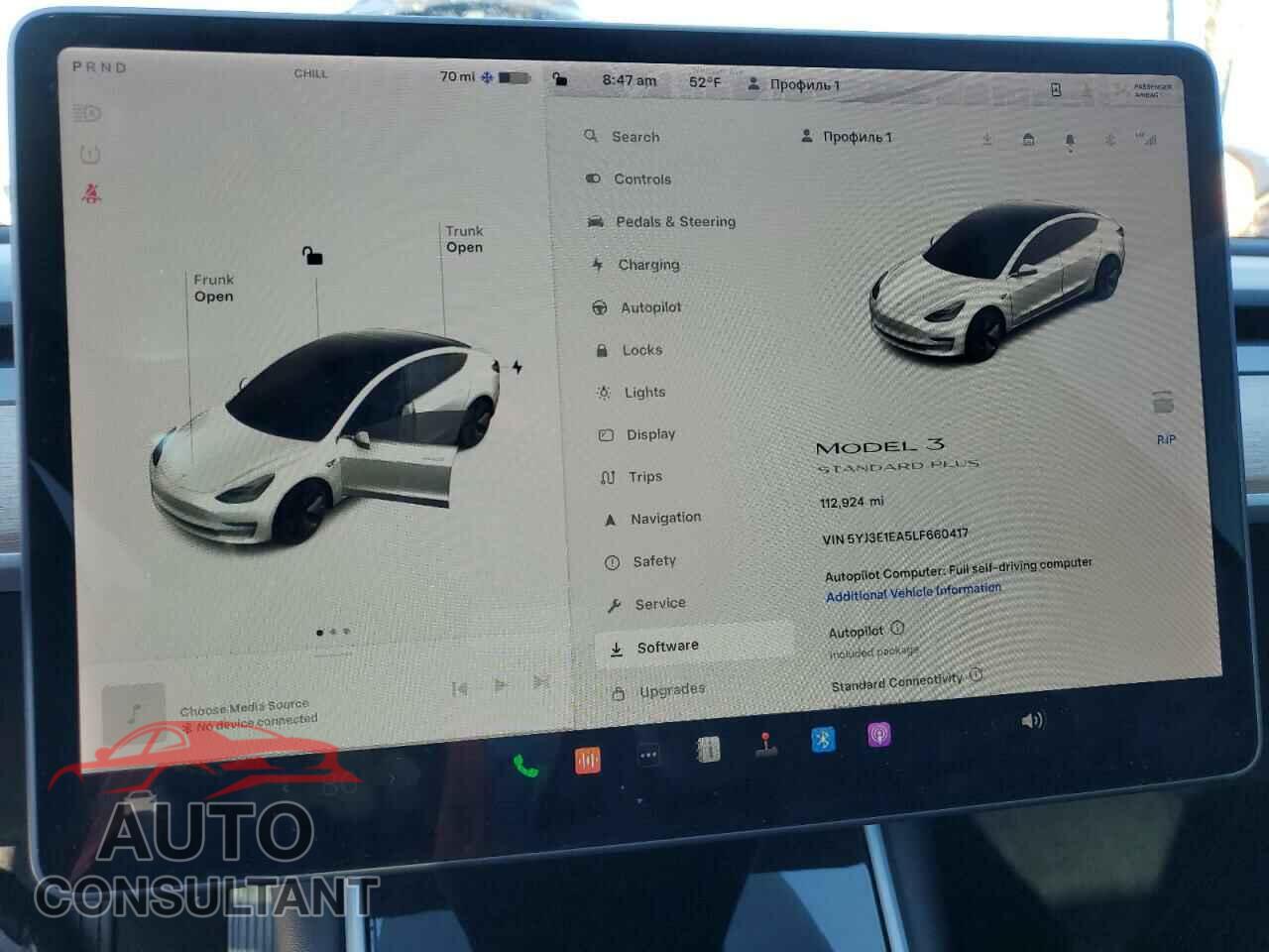 TESLA MODEL 3 2020 - 5YJ3E1EA5LF660417