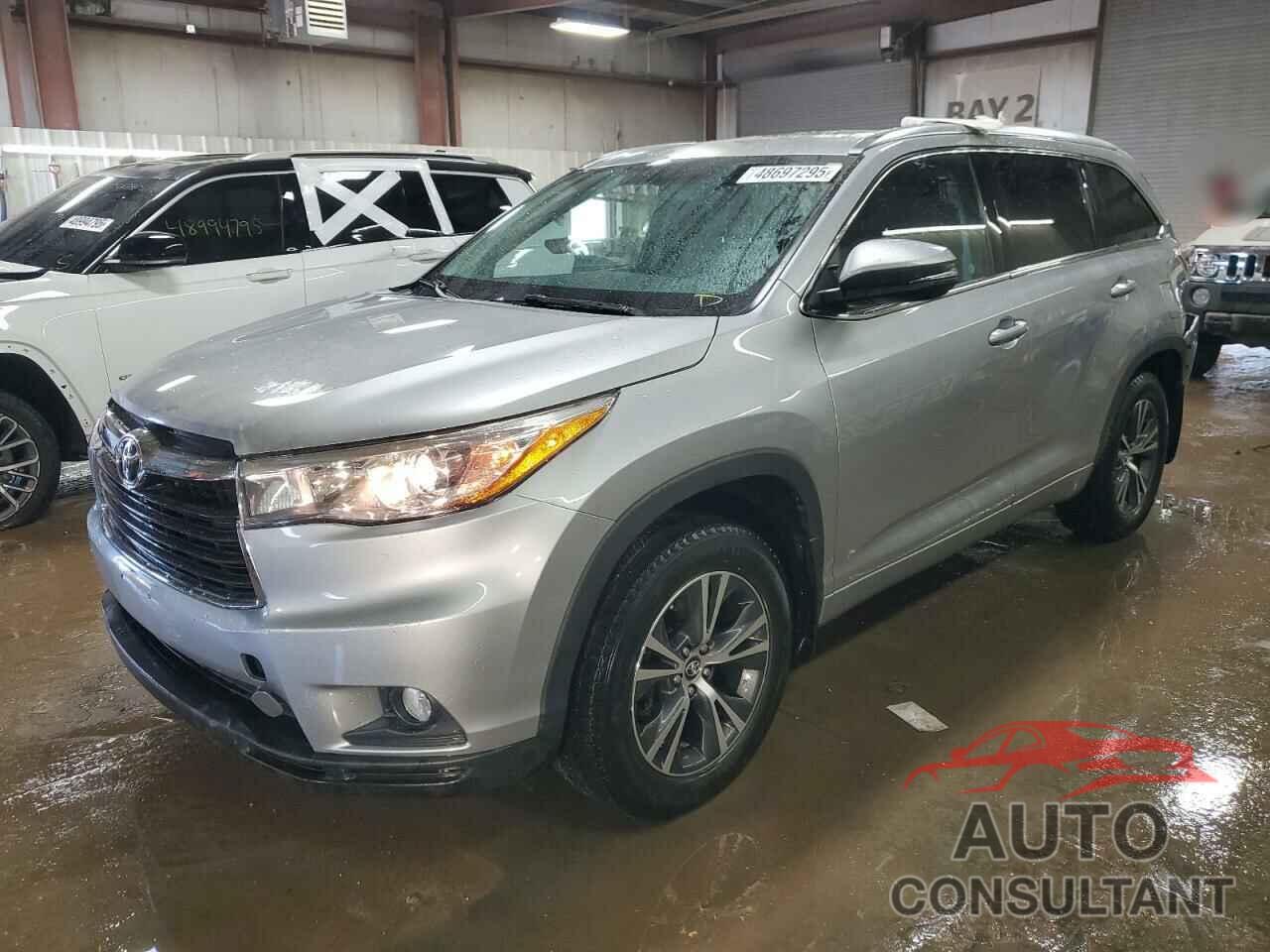 TOYOTA HIGHLANDER 2016 - 5TDJKRFH9GS276510