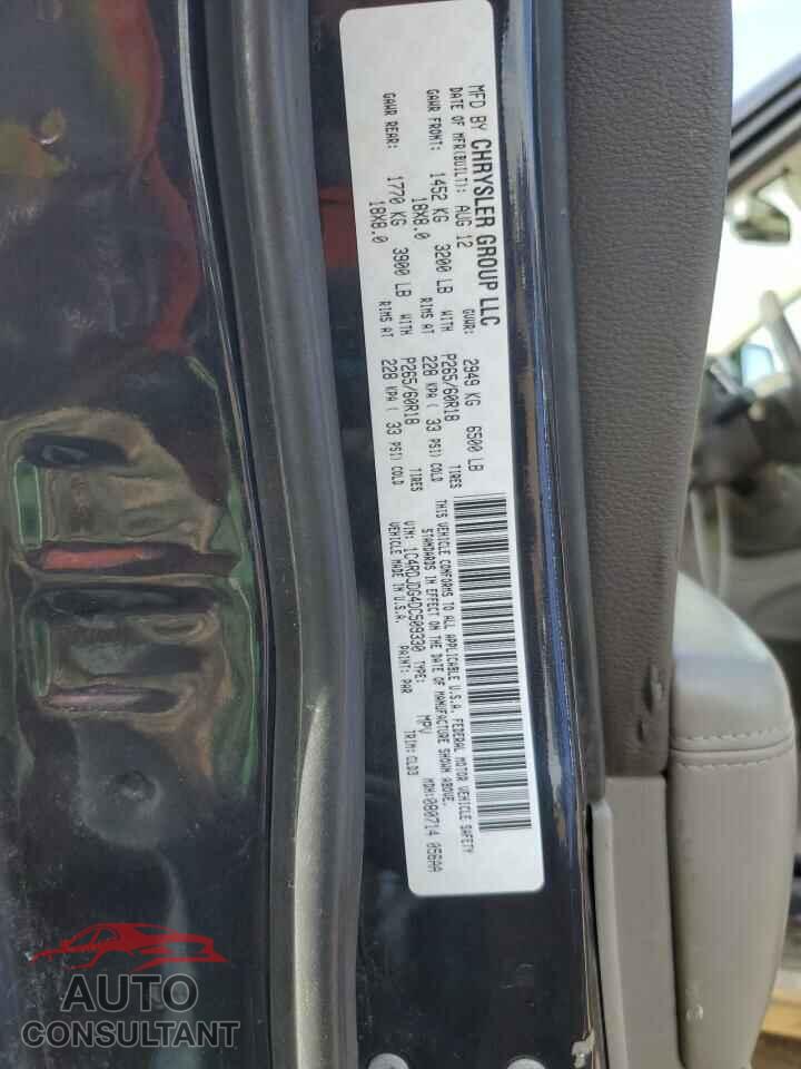 DODGE DURANGO 2013 - 1C4RDJDG4DC509330