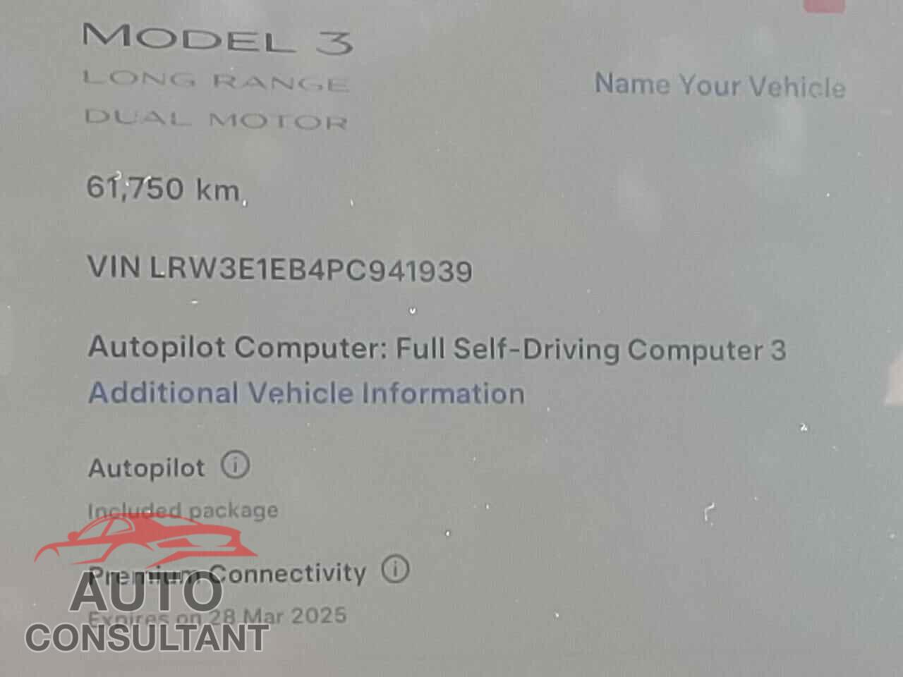 TESLA MODEL 3 2023 - LRW3E1EB4PC941939