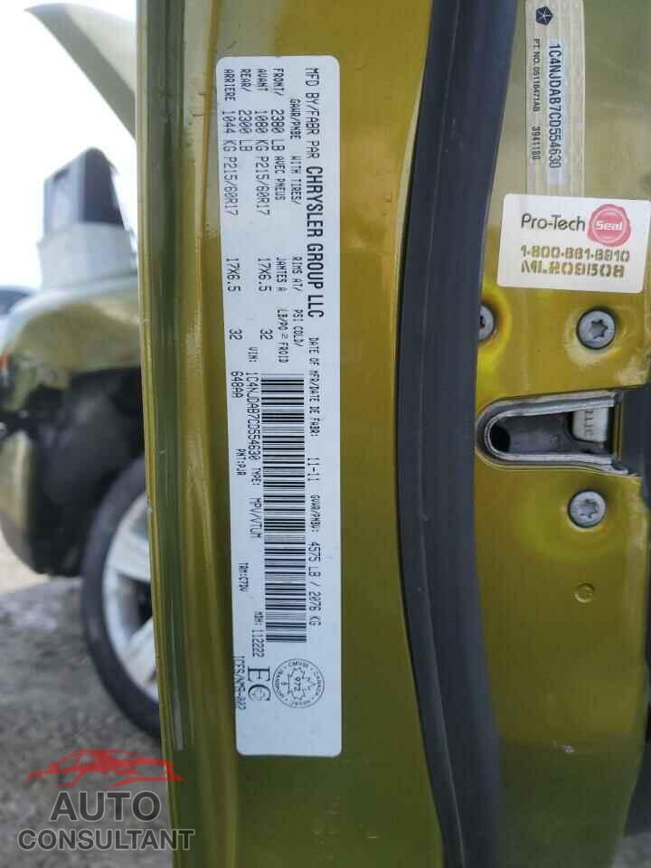 JEEP COMPASS 2012 - 1C4NJDAB7CD554630