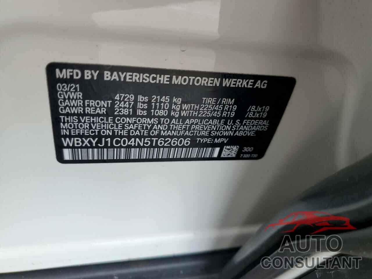 BMW X2 2022 - WBXYJ1C04N5T62606