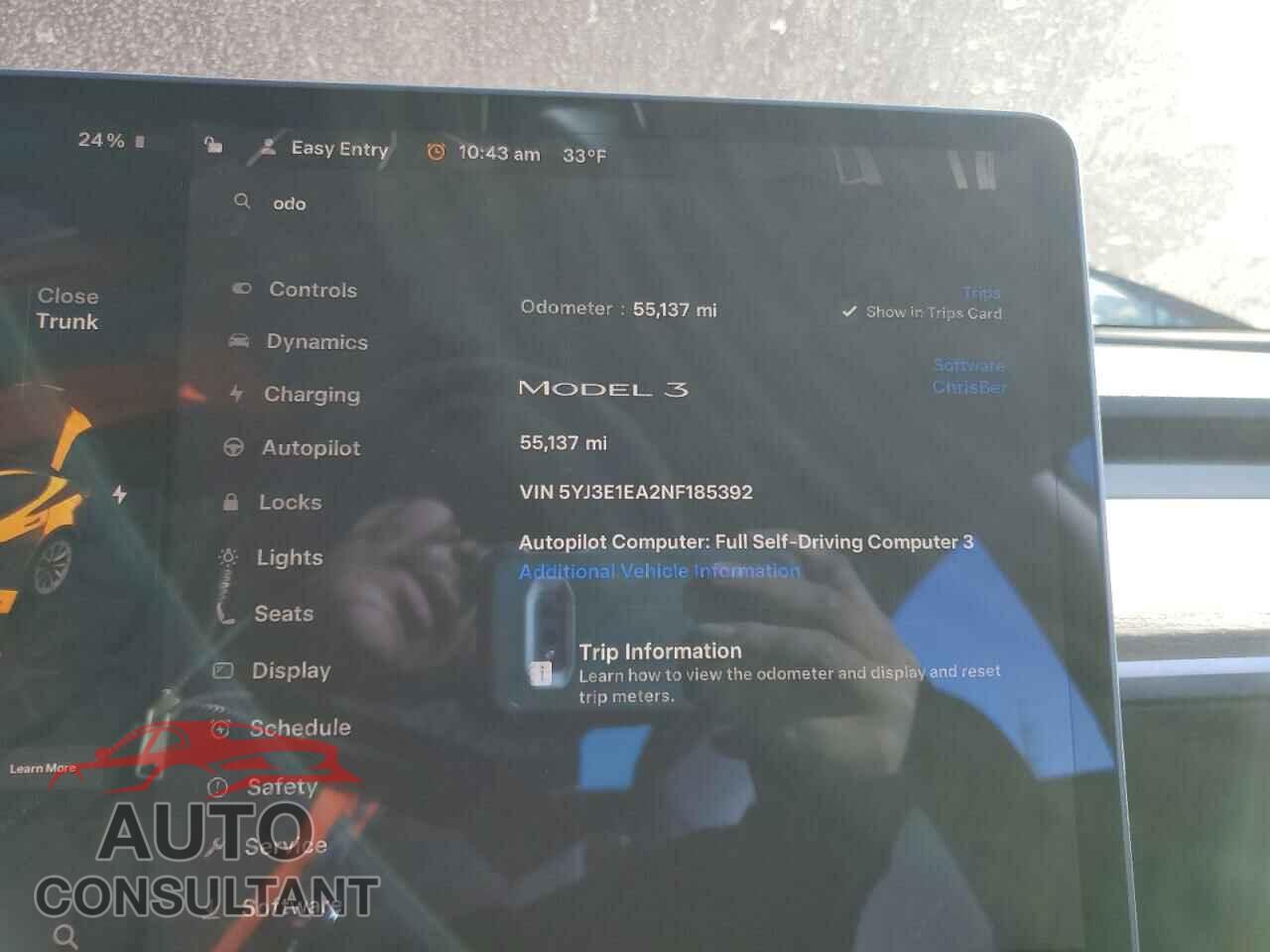 TESLA MODEL 3 2022 - 5YJ3E1EA2NF185392