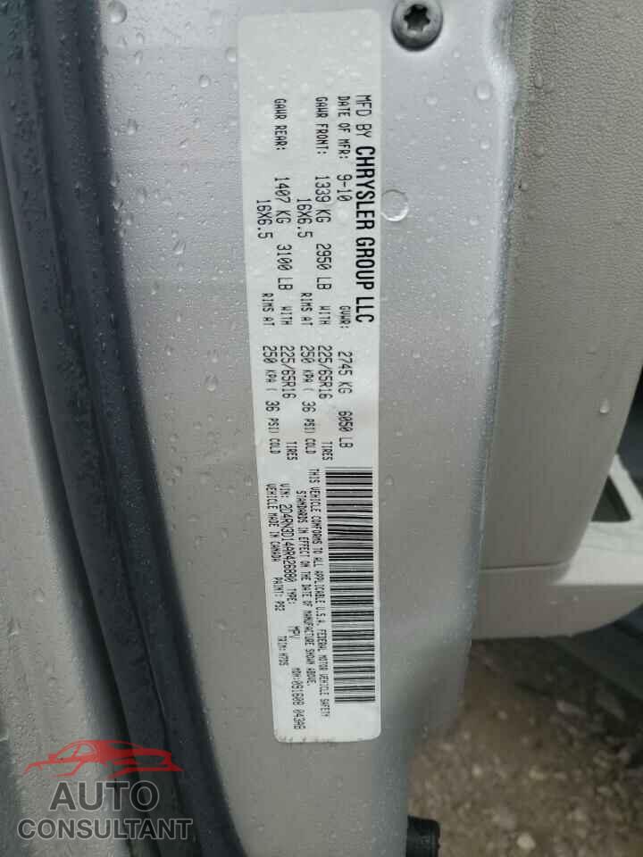 DODGE CARAVAN 2010 - 2D4RN3D14AR426880