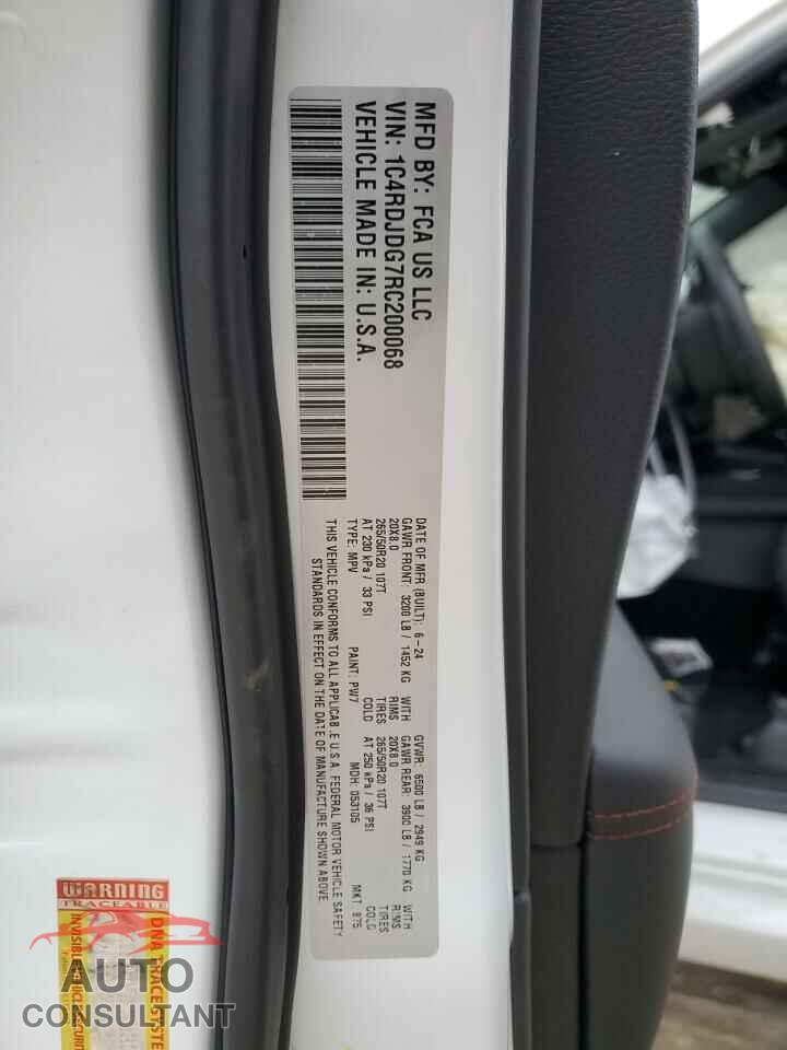 DODGE DURANGO 2024 - 1C4RDJDG7RC200068