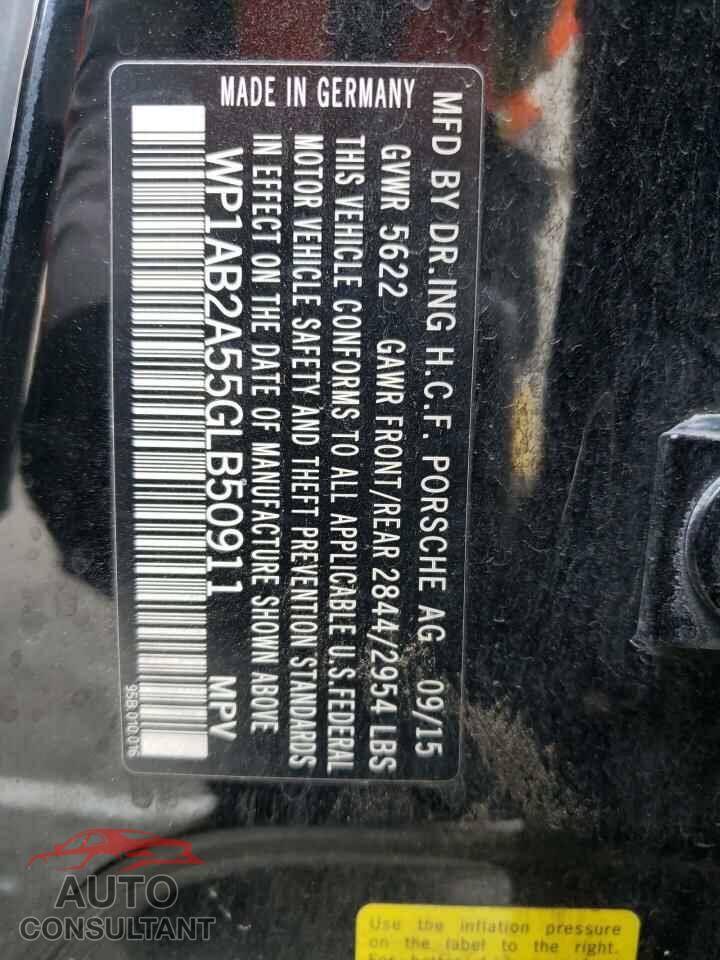 PORSCHE MACAN 2016 - WP1AB2A55GLB50911