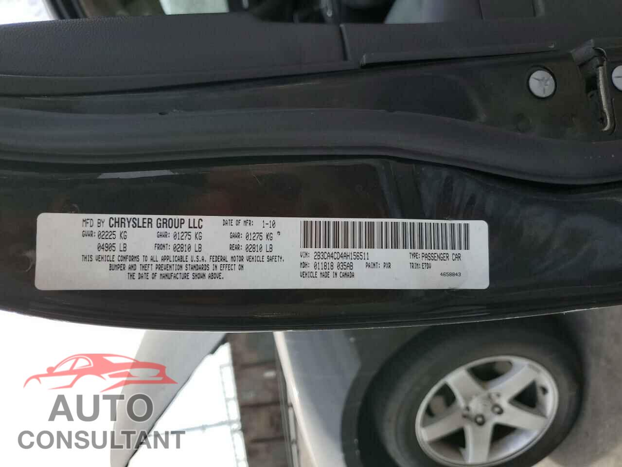 DODGE CHARGER 2010 - 2B3CA4CD4AH156511
