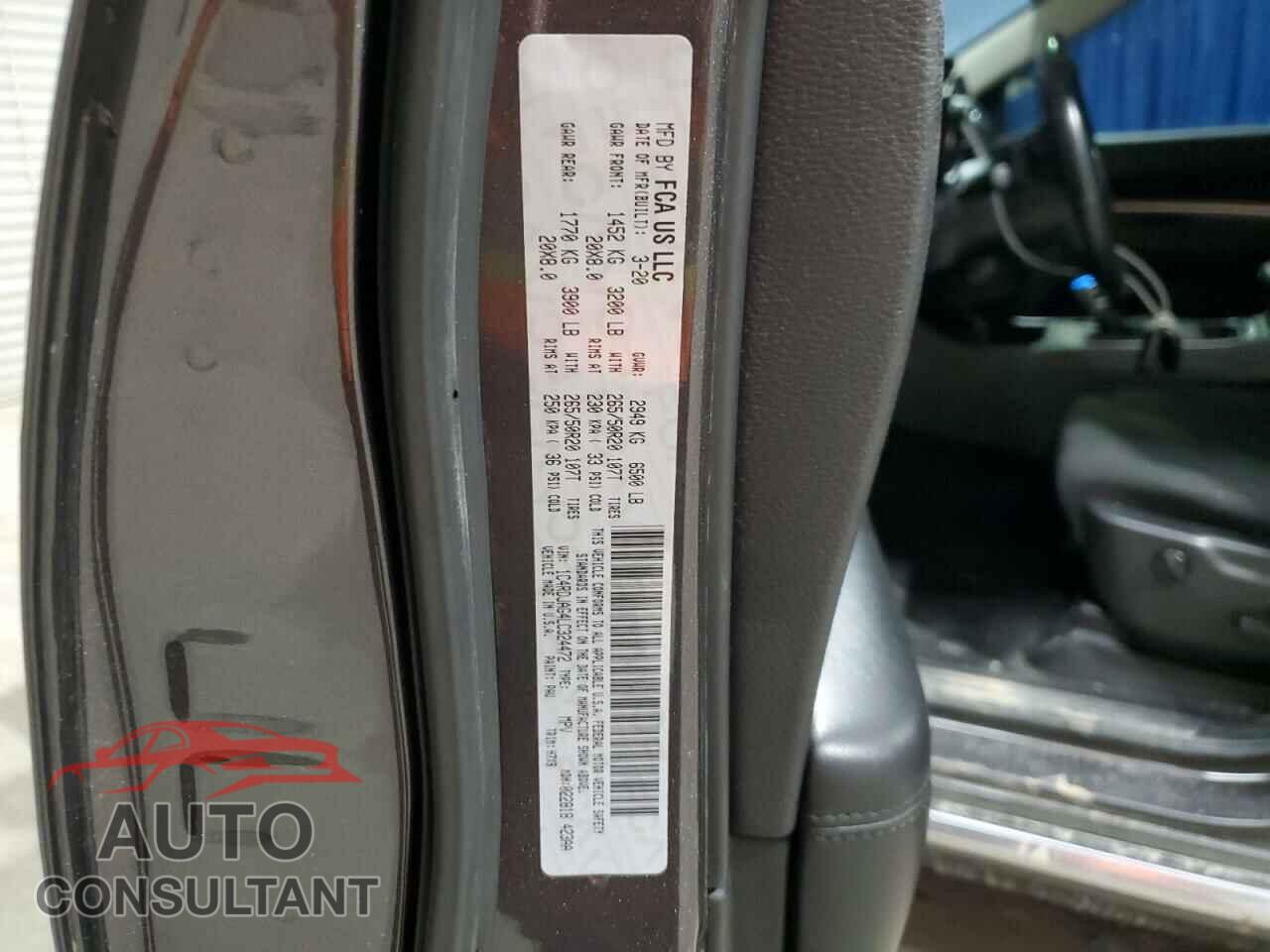 DODGE DURANGO 2020 - 1C4RDJAG4LC324472