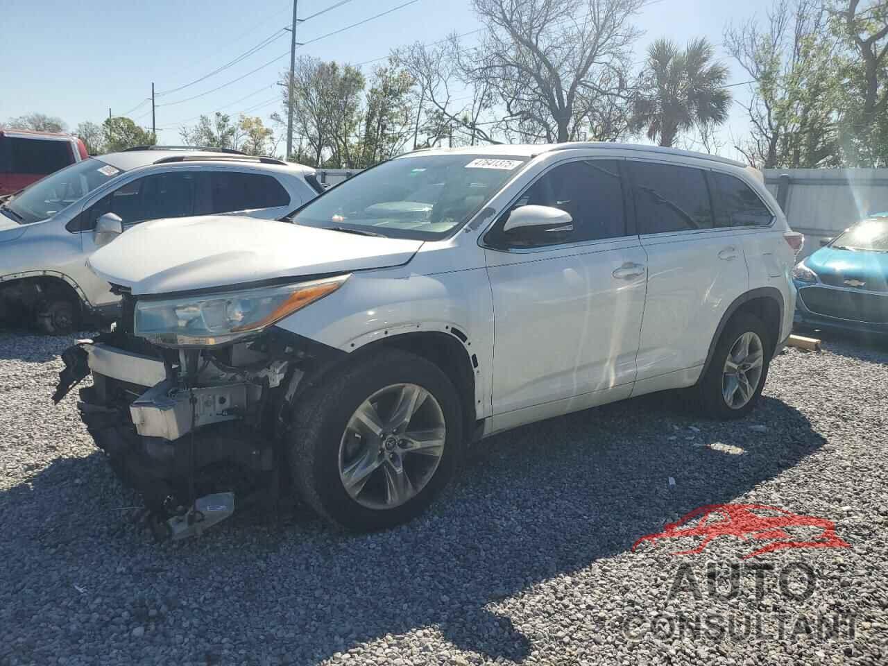 TOYOTA HIGHLANDER 2016 - 5TDYKRFH7GS124322