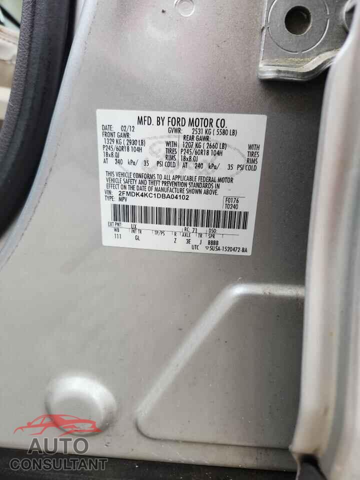 FORD EDGE 2013 - 2FMDK4KC1DBA04102