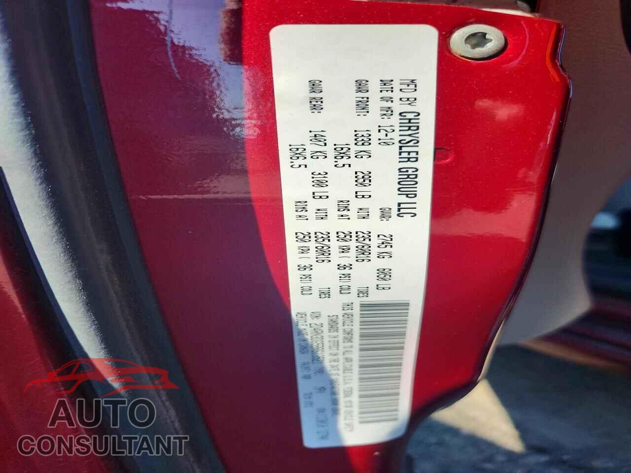 DODGE CARAVAN 2011 - 2D4RN3DG5BR613521