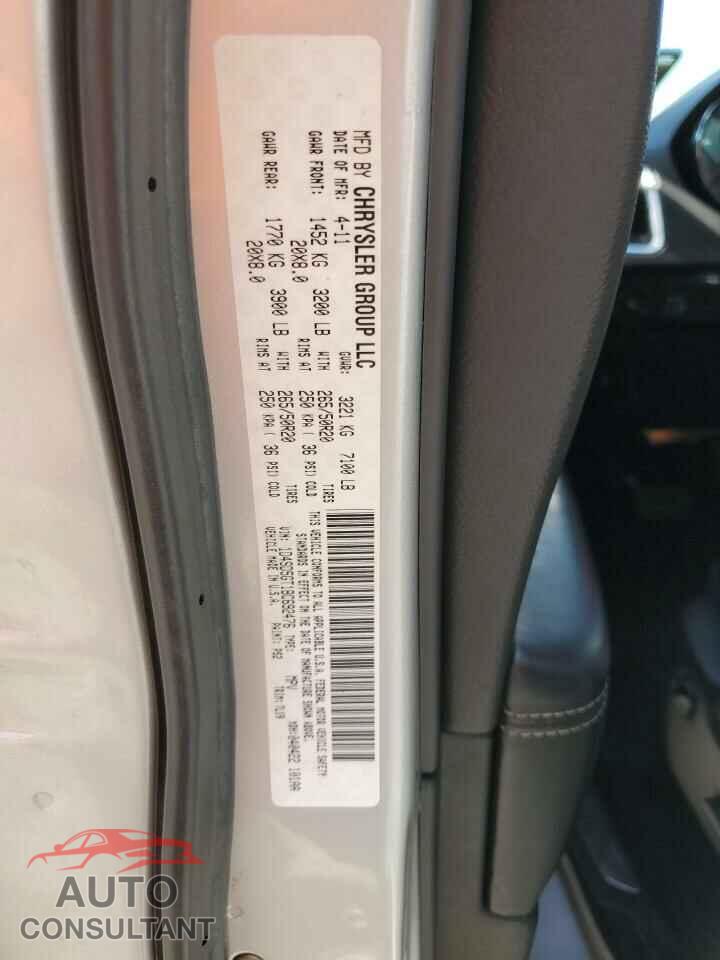 DODGE DURANGO 2011 - 1D4SD5GT1BC692476