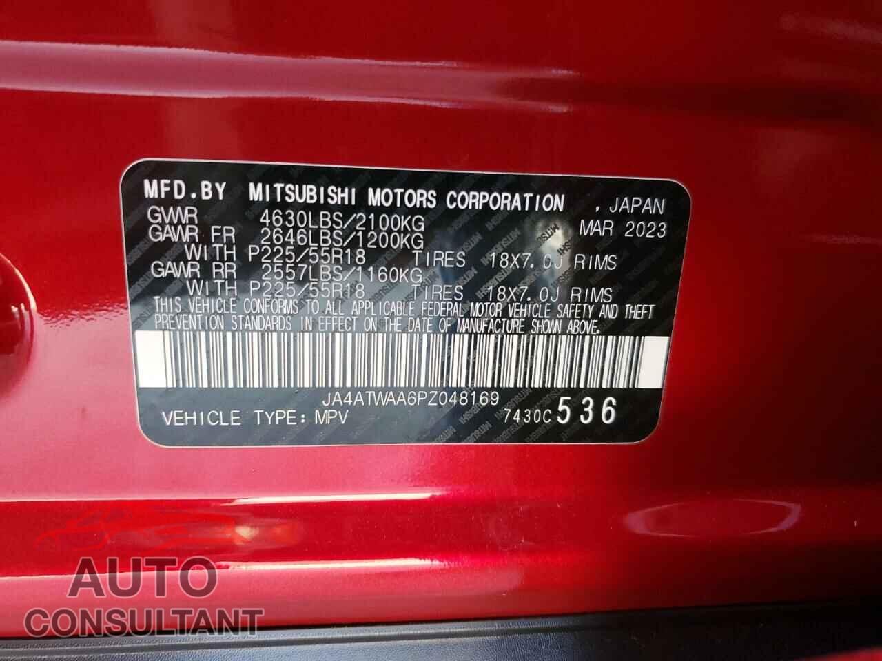 MITSUBISHI ECLIPSE 2023 - JA4ATWAA6PZ048169