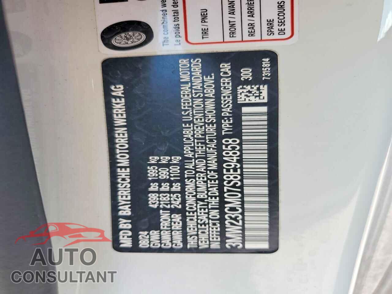 BMW 2 SERIES 2025 - 3MW23CM07S8E94858