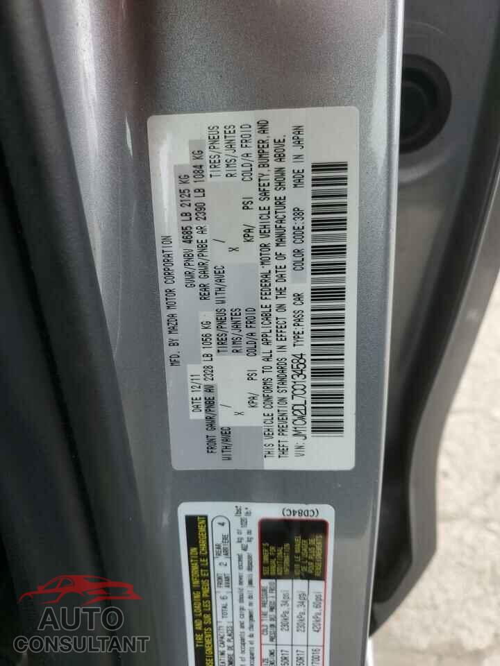 MAZDA 5 2012 - JM1CW2DL7C0134584