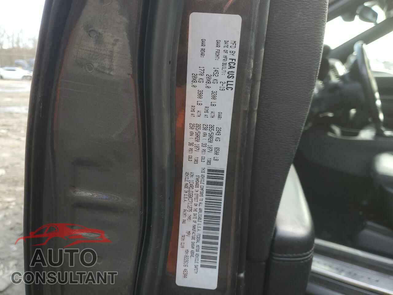 DODGE DURANGO 2019 - 1C4RDJDG6KC711275
