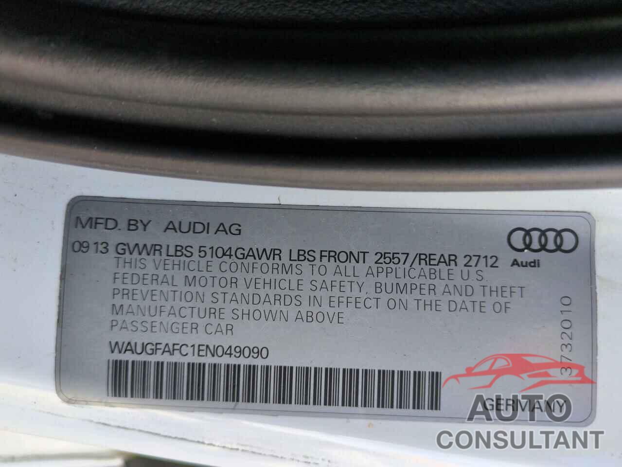 AUDI A6 2014 - WAUGFAFC1EN049090