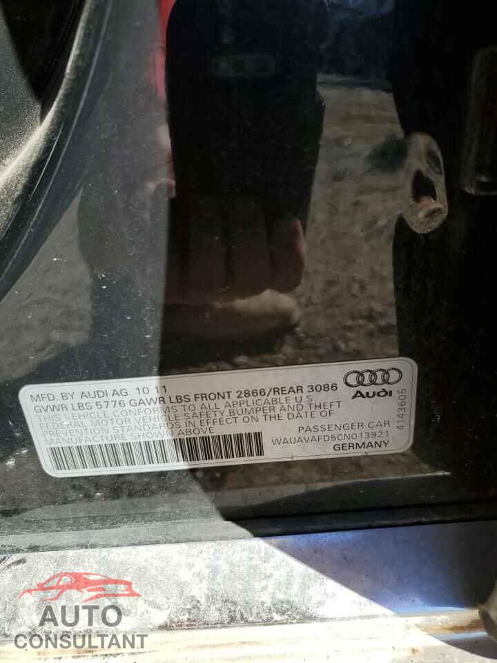 AUDI A8 2012 - WAUAVAFD5CN013921