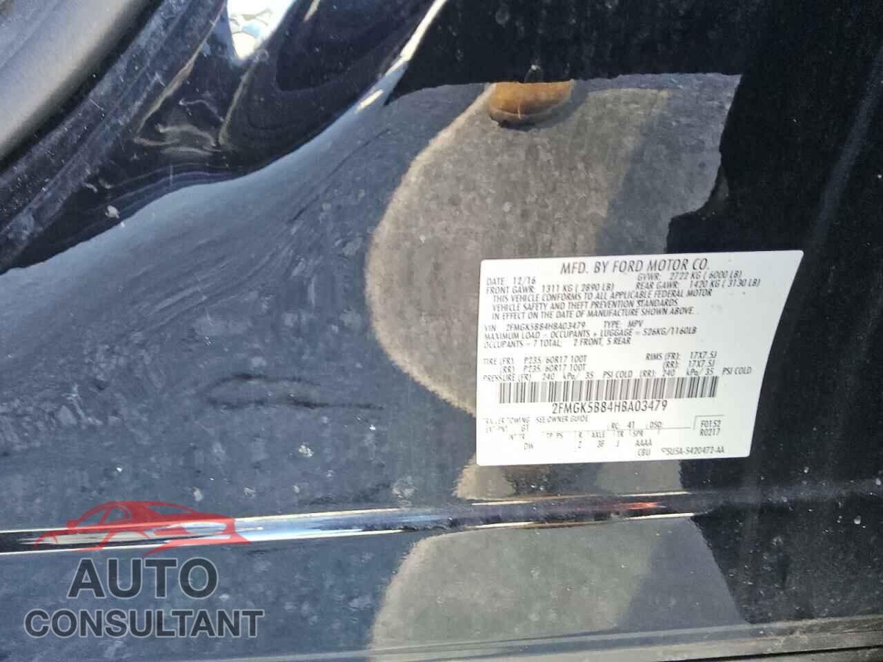 FORD FLEX 2017 - 2FMGK5B84HBA03479