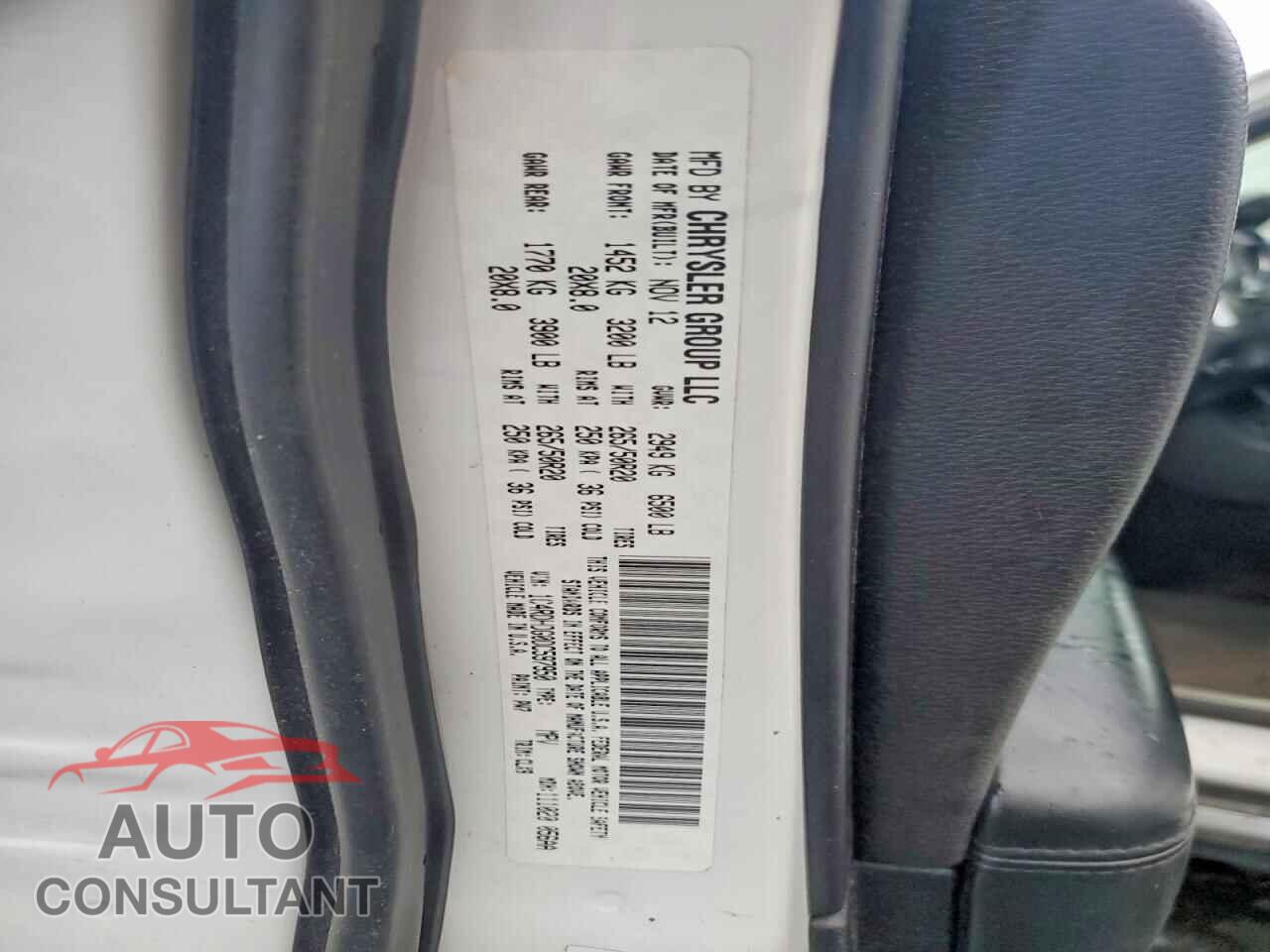 DODGE DURANGO 2013 - 1C4RDHDG0DC597950