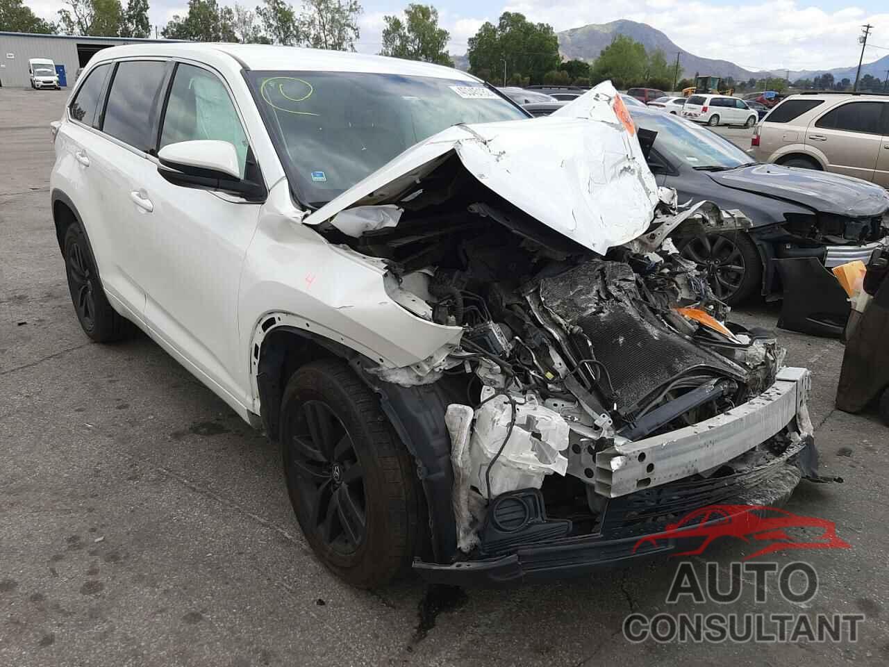 TOYOTA HIGHLANDER 2016 - 5TDZKRFH8GS145054