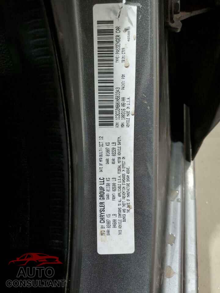 DODGE AVENGER 2013 - 1C3CDZAB0DN563343