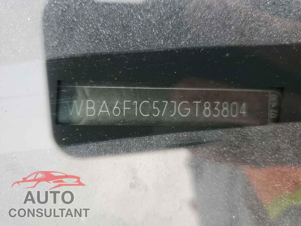 BMW 6 SERIES 2018 - WBA6F1C57JGT83804