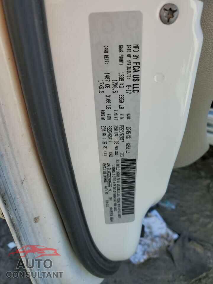 DODGE CARAVAN 2017 - 2C4RDGCG3HR865222