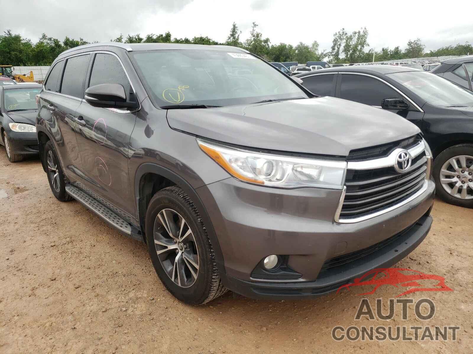TOYOTA HIGHLANDER 2016 - 5TDKKRFH1GS178527