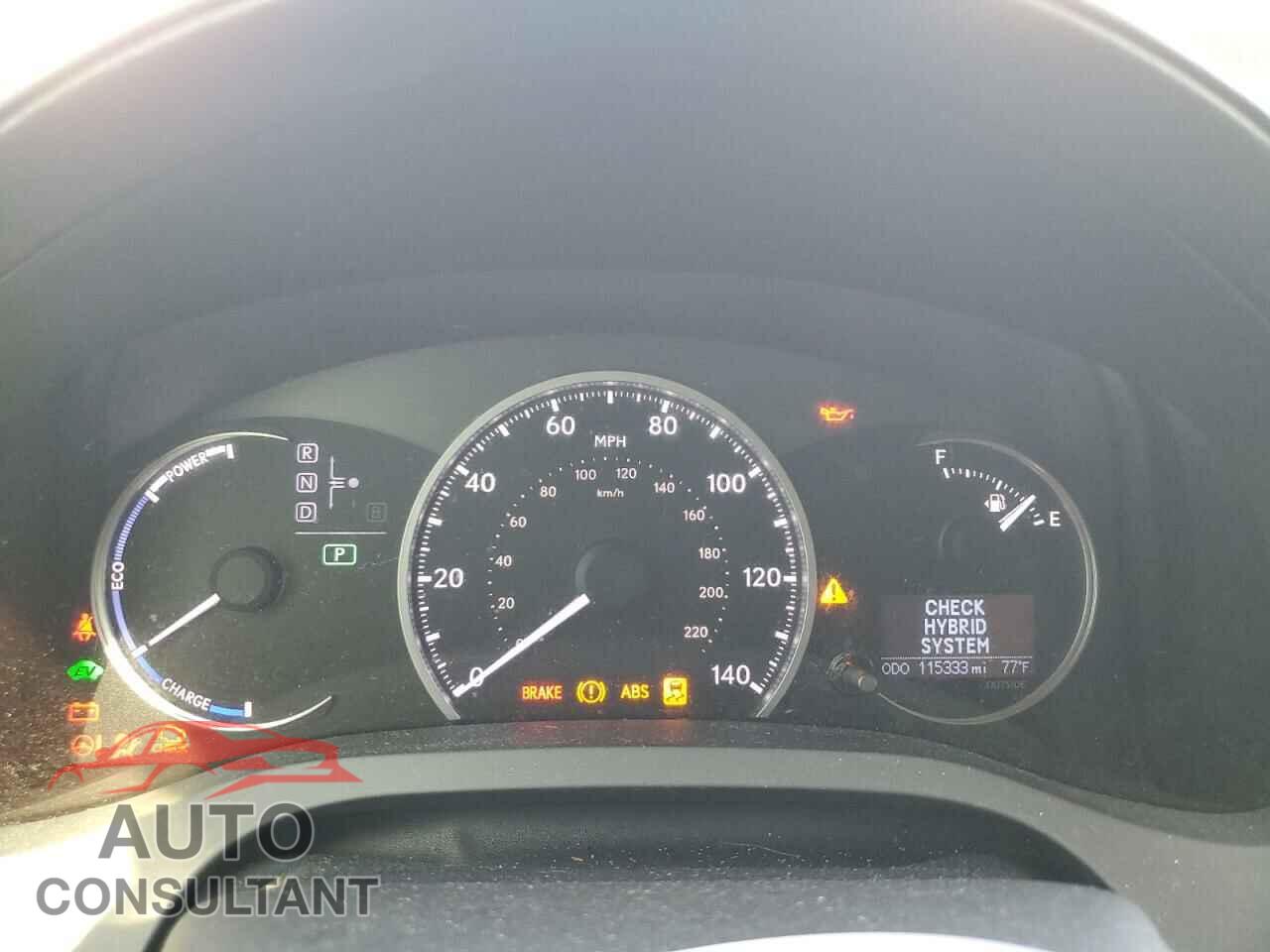 LEXUS CT 200 2013 - JTHKD5BH7D2137782