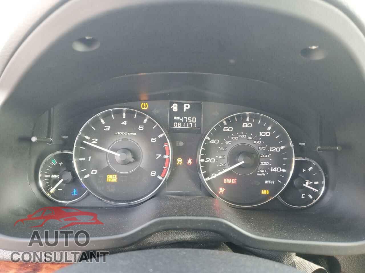 SUBARU OUTBACK 2012 - 4S4BRBKC8C3205856