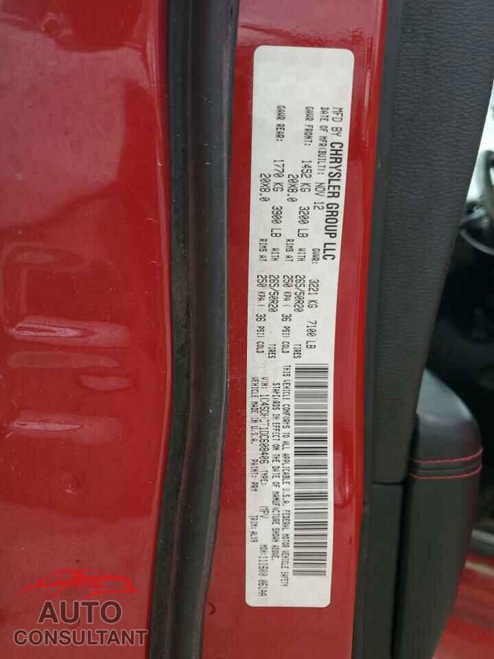 DODGE DURANGO 2013 - 1C4SDHCT1DC608406