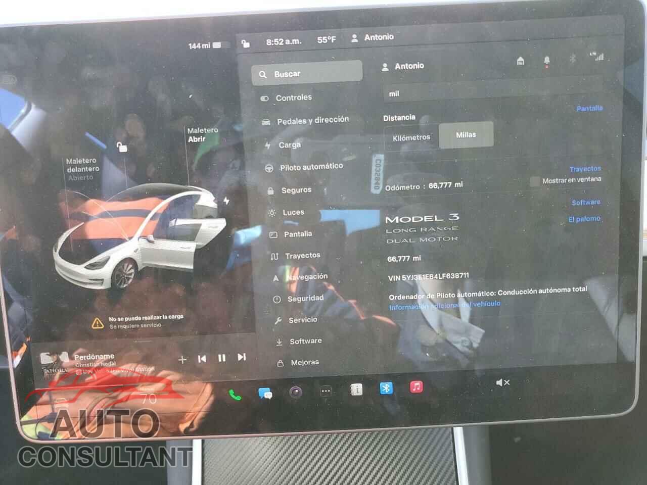 TESLA MODEL 3 2020 - 5YJ3E1EB4LF638711
