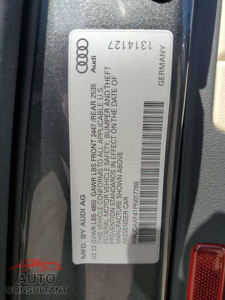 AUDI A4 2023 - WAUDAAF41PN017768