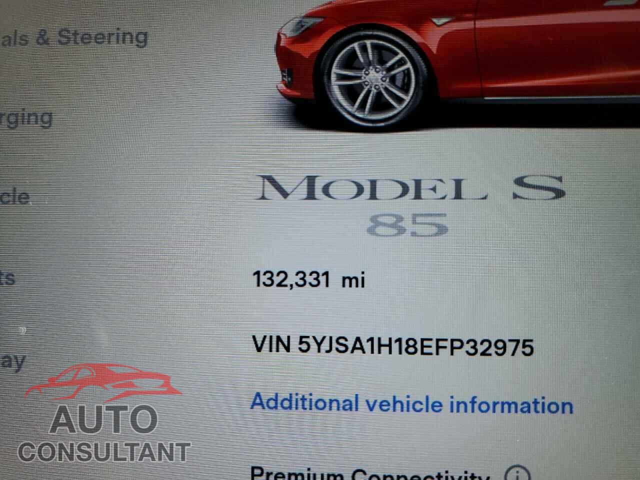 TESLA MODEL S 2014 - 5YJSA1H18EFP32975