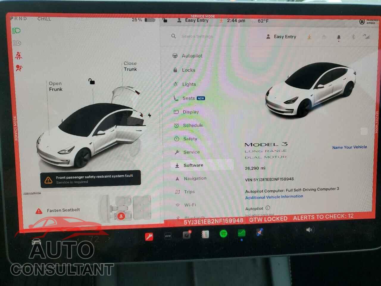 TESLA MODEL 3 2022 - 5YJ3E1EB2NF159948