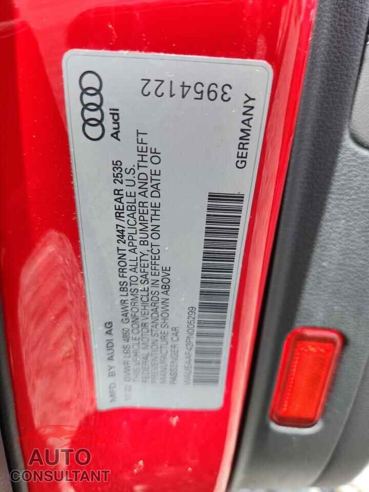 AUDI A4 2023 - WAUEAAF43PN005299
