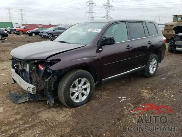 TOYOTA HIGHLANDER 2011 - 5TDBK3EH9BS077081