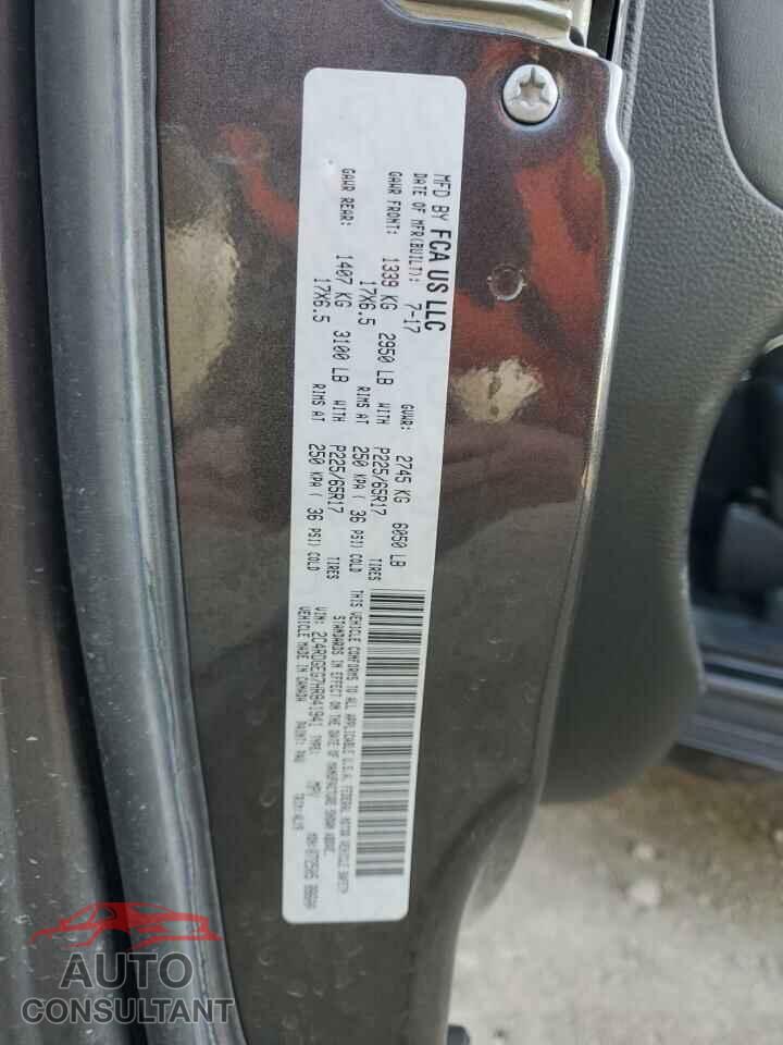 DODGE CARAVAN 2017 - 2C4RDGEG7HR841941